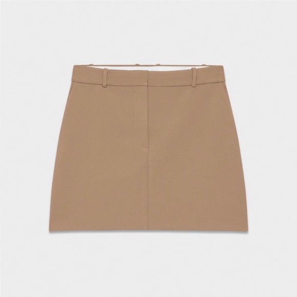 Aritzia Dresses & Skirts - nwot Babaton Chisel mini skirt Constsnt camel? 4